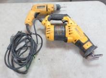 DeWalt DWE357 Reciprocating Saw, Dewalt D21008 3/8" VSR Drill