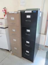 (3) 4-Drawer Metal Filing Cabinets