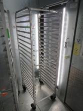 Rolling Aluminum Speed Rack on Casters