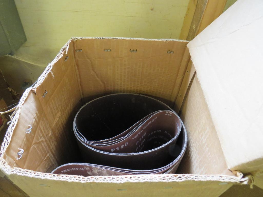 (4) 120 Grit Wide Belt Sanding Belts
