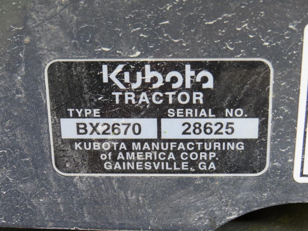 Kubota BX2670 Diesel Tractor
