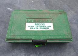 Greenlee Model RS232 25-Pin Panel Punch