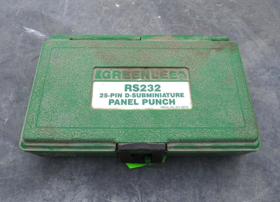 Greenlee Model RS232 25-Pin Panel Punch