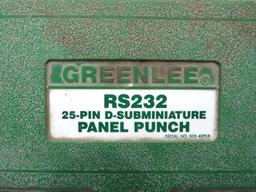 Greenlee Model RS232 25-Pin Panel Punch