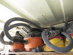 (2) Ridgid 4 GL. Shop Vacs & A Drywall Sanding System