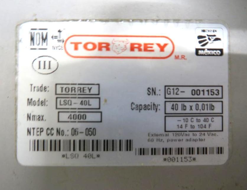 Torrey LSQ-40L 40 lb Deli Scale