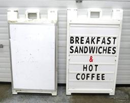 (2) Poly Breadboard Signs