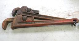 (2) 18" Ridgid Pipe Wrenches