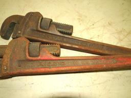 (2) 18" Ridgid Pipe Wrenches