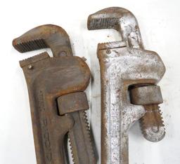 (2) 24" Heavy-Duty Ridgid Pipe Wrenches