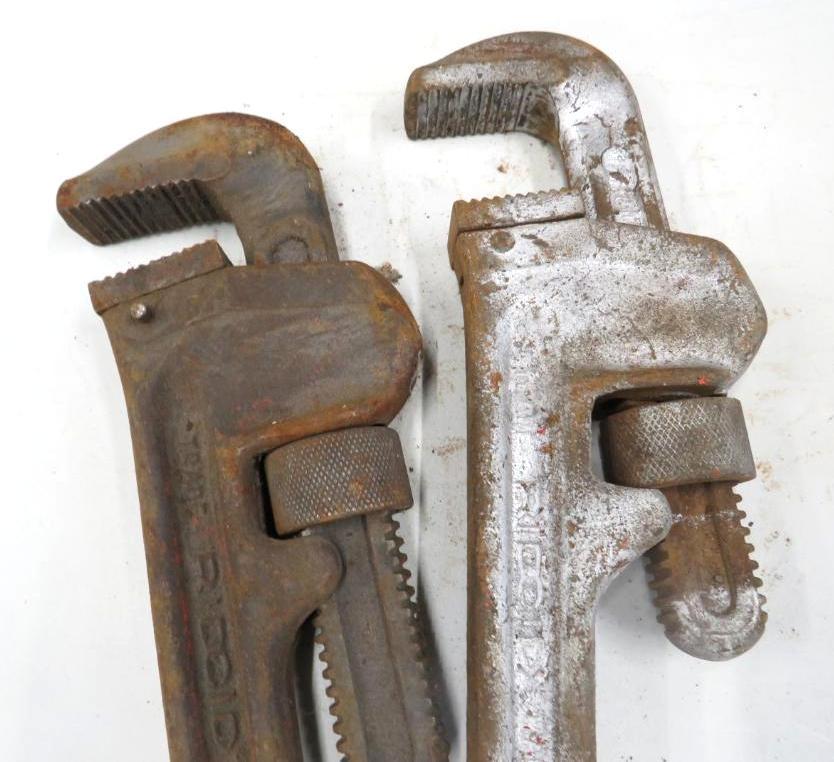 (2) 24" Heavy-Duty Ridgid Pipe Wrenches