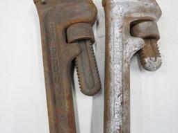 (2) 24" Heavy-Duty Ridgid Pipe Wrenches