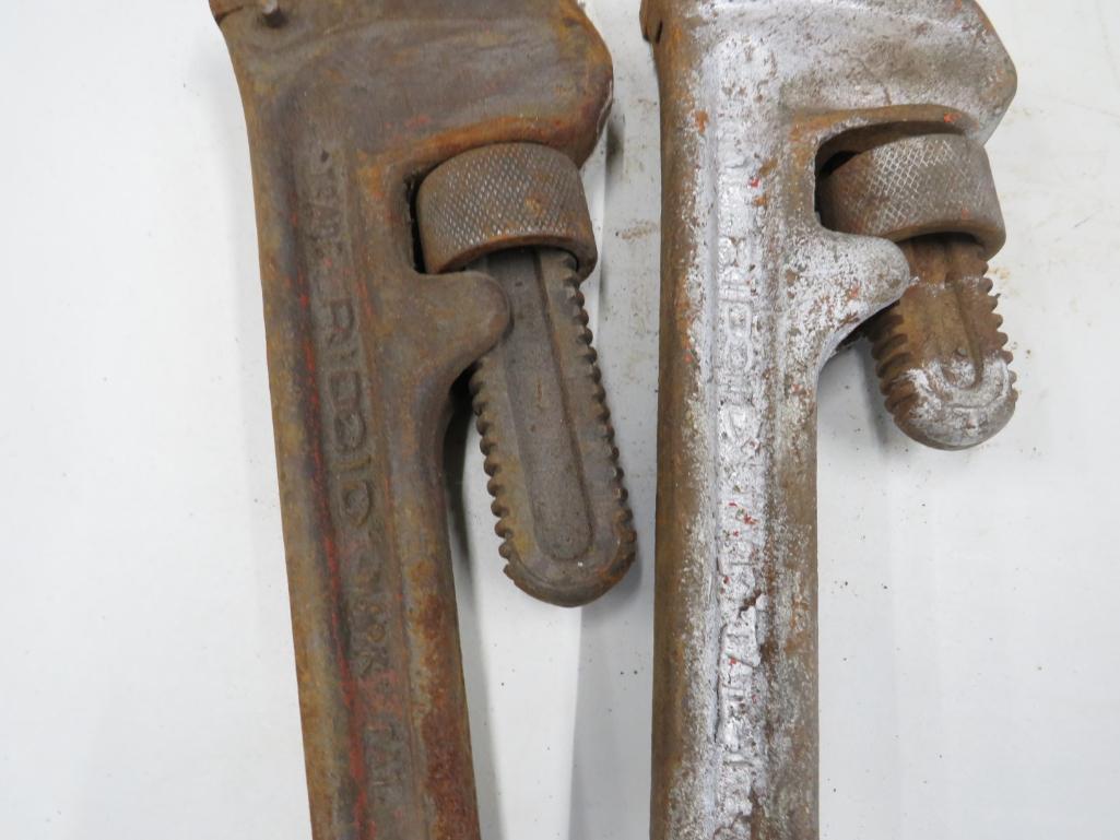 (2) 24" Heavy-Duty Ridgid Pipe Wrenches