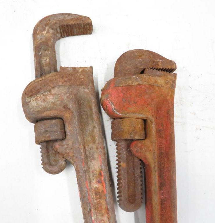 (2) 24" Heavy-Duty Ridgid Pipe Wrenches