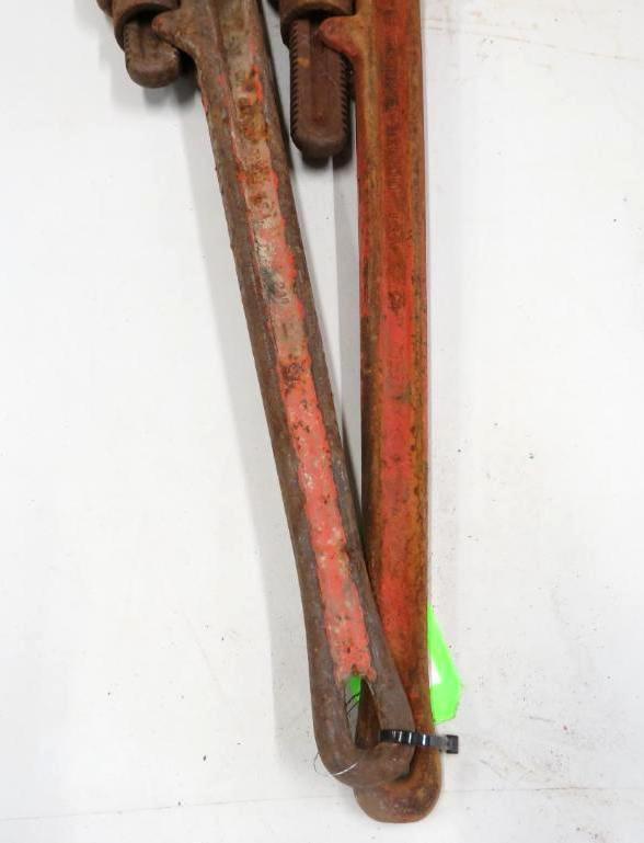 (2) 24" Heavy-Duty Ridgid Pipe Wrenches