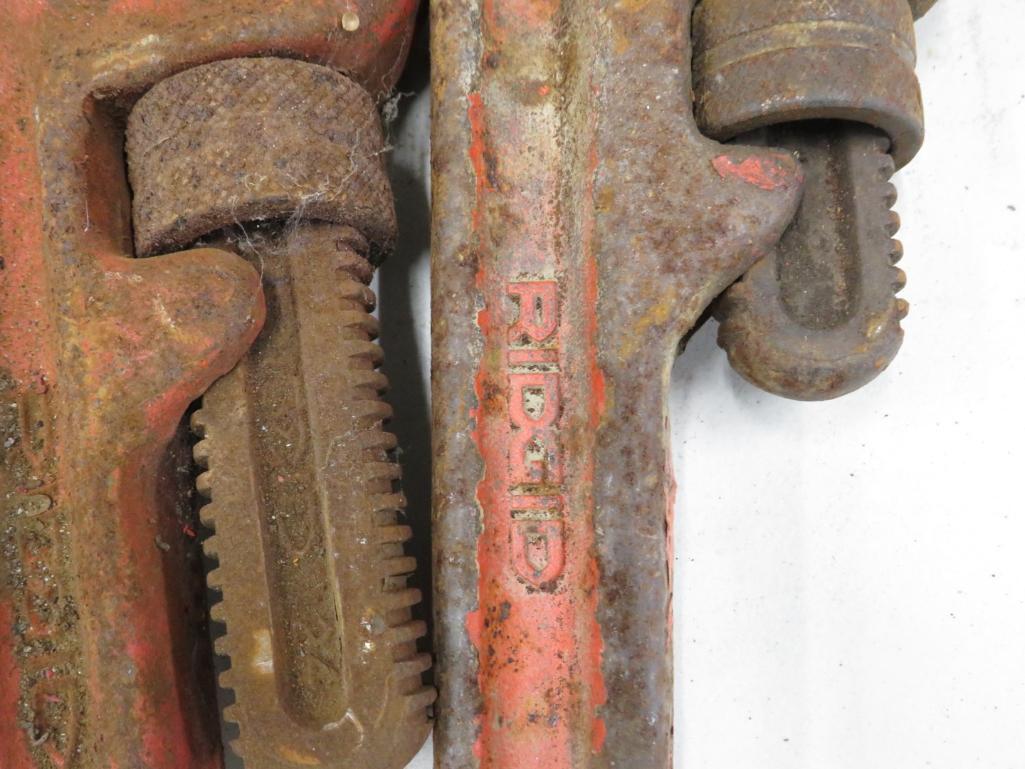 (2) 24" Heavy-Duty Ridgid Pipe Wrenches