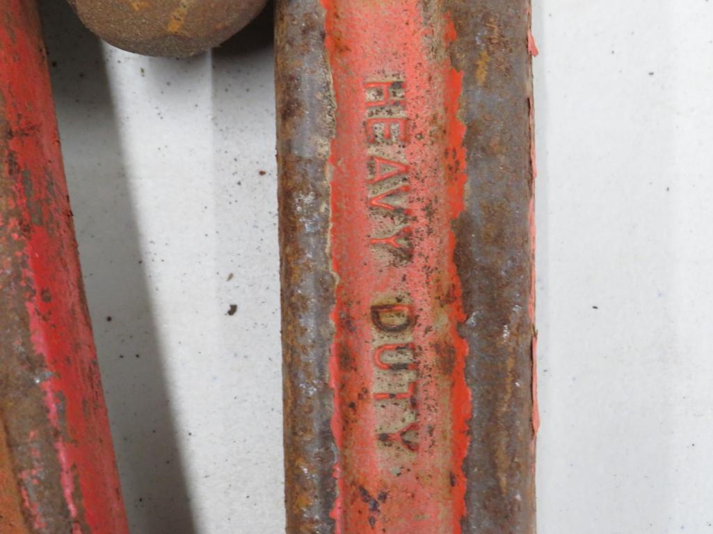 (2) 24" Heavy-Duty Ridgid Pipe Wrenches