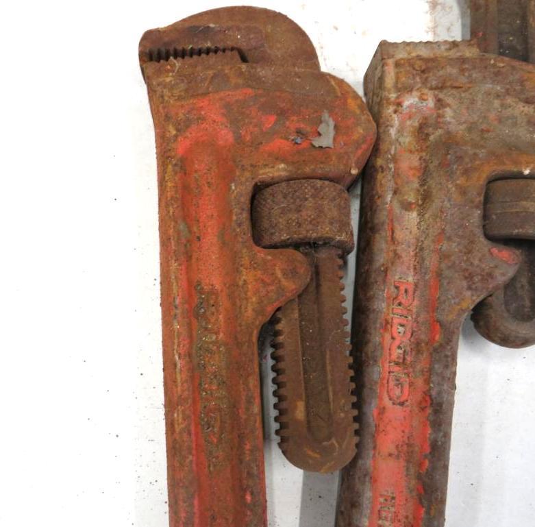 (2) 24" Heavy-Duty Ridgid Pipe Wrenches