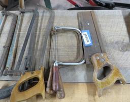 Hacksaws, Coping Saw, & Back Saw
