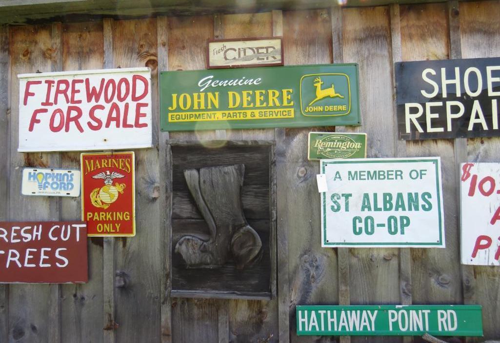 (4) Tin Signs