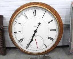 42 Howard Miller Oak Case Wall Clock