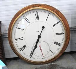 42 Howard Miller Oak Case Wall Clock