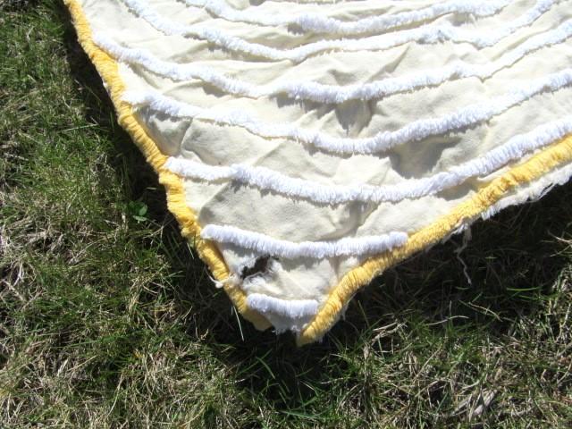 Chenille Double Peacock Bed Spread