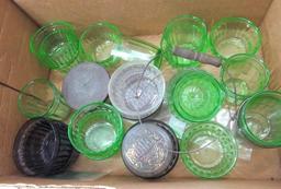 (3) Boxes Vintage Food Jars, Jelly Jars, etc