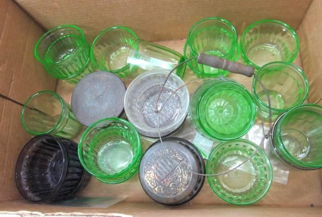 (3) Boxes Vintage Food Jars, Jelly Jars, etc