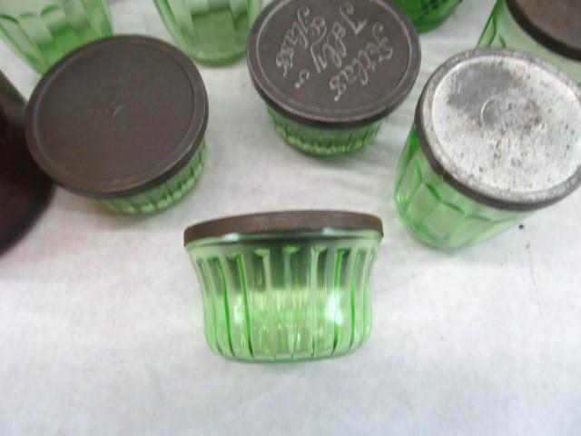 (3) Boxes Vintage Food Jars, Jelly Jars, etc