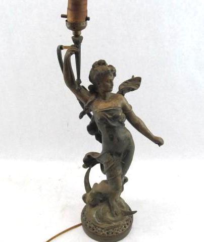 Bronzed Diana Lamp