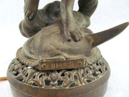Bronzed Diana Lamp