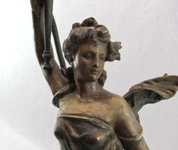 Bronzed Diana Lamp
