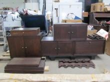 Mid Century Walnut Wall Unit