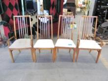 (4) Mid Century Dining Chairs