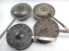 (4) Tin Popcorn Makers