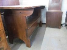 19th C Pine Hutch Table