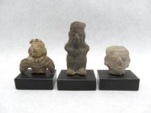 (3) Pre-Columbian Pottery Figures