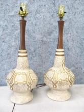 Pair of Mid Century Table Lamps