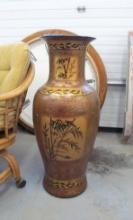 36 Asian Floor Vase