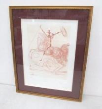 Salvador Dali Don Quixote Lithograph by Levine
