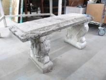 Cement Garden Bench