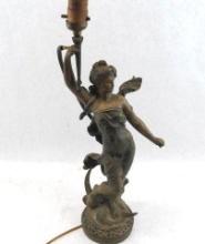 Bronzed Diana Lamp