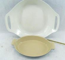 (2) Enameled Cast Iron Pans