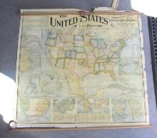 Vintage United States Wall Map