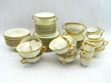 (56pcs.) Noritake Gold Band China