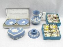 (3pcs.) Blue Wedgwood