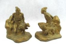 Native American Cast Iron Bookends
