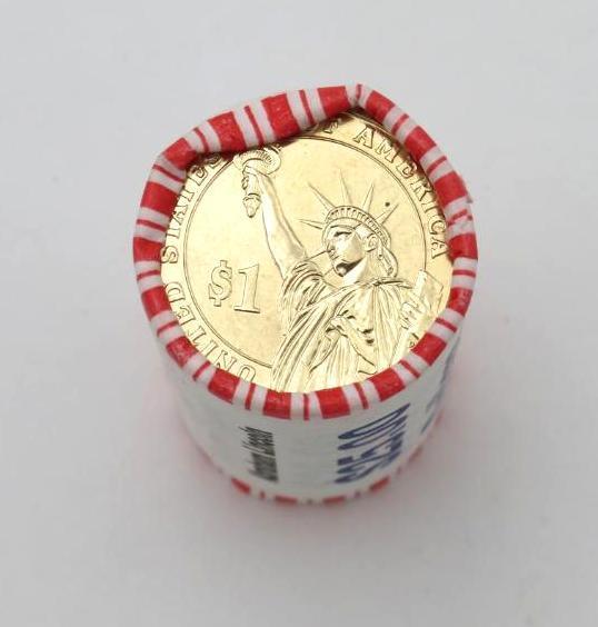 (10) U.S. Mint Rolls of Presidential Dollar Coins