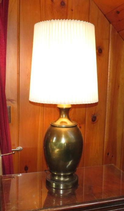 (2) Brass Style Lamps